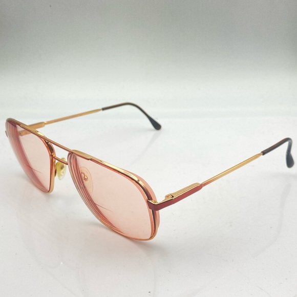 Vintage Lawrence Eyewear Brown Aviator Sunglasses Frames Tom - Picture 3 of 6